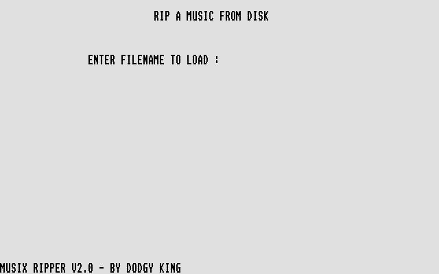 Musix Ripper atari screenshot